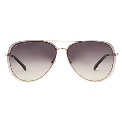 French Connection Women's Darcy Aviator Sunglasses2