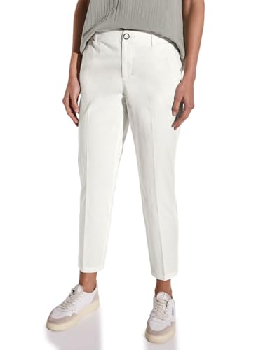 STREET ONE Damen A378680 Softe Twill Chino, Off White, 42W / 28L EU