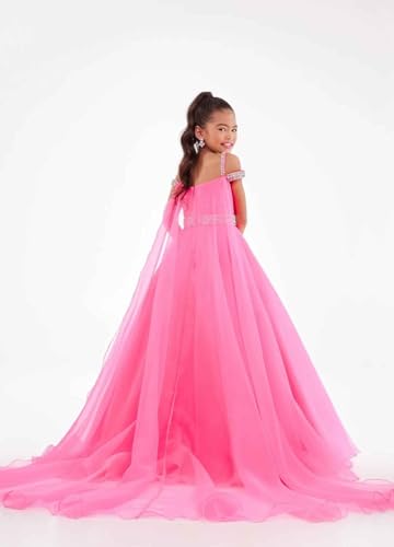 Girls Pageant Dresses Beaded Off The Shoulder Flower Girl Wedding 1st Communion Father Daughter Dance Dress2