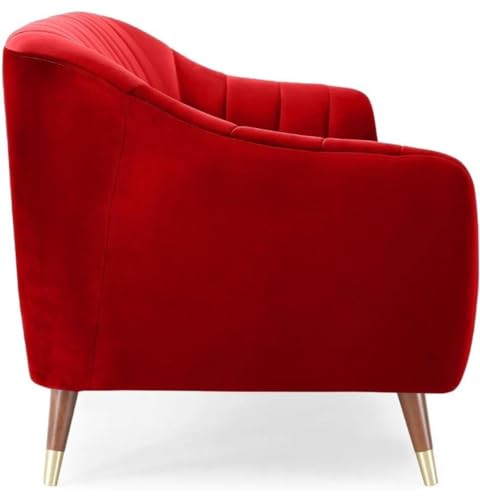 Image of Supernal 3 Seater Sofa Set with Brass tip Legs Perfect Gives Luxurious Look for Home /Living Room /Office /Guest Room /Hotels /Lounge