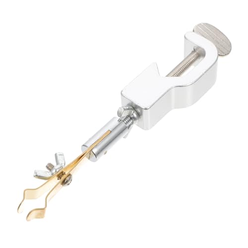 MUCKLILY Clip Thermometer for Scientific Experiment Device Straight Thermometer Fixing Clamp Accessories for Titration Stand Random Color