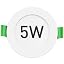 5w White, Diameter Ø95mm, Cutout Ø75-85mm