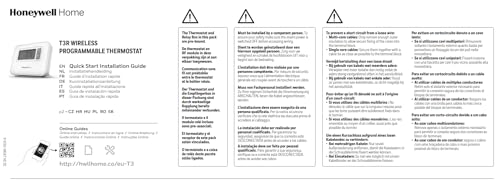 Honeywell Home Y3C710RFEU T3R - Termostato inalámbrico programable de 7 días, blanco