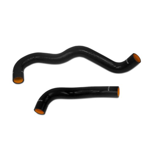Image of Mishimoto MMHOSE-F250D-03BK Silicone Radiator Hose Kit Compatible With Ford 6.0 Powerstroke 2003-2004 Black