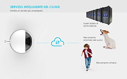 IeGeek 1080P Telecamera Wi-Fi Interno, Baby