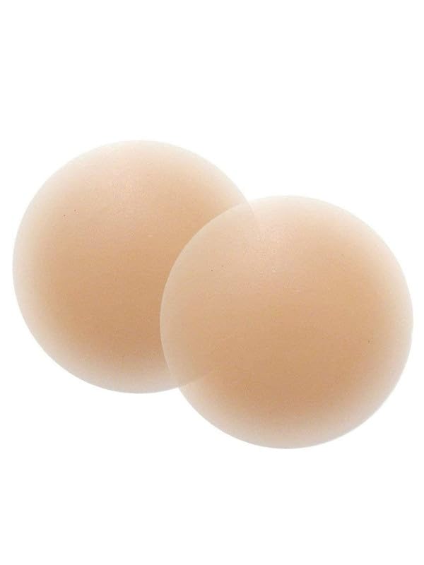 Women's & Girls Pasties Slicone Wire Free Stick-On Free-Bra, Silicone Nipple Cover Bra Pad - Adhesive Reusable Nipple Pads Skin-image-25