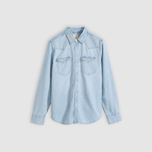 Image of Levi's Men's Solid Slim Fit Denim Shirt