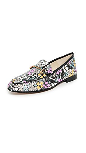 Image of Sam Edelman Womens Loraine Loafer Bright Multi /Black Retro Floral Print Snake /Nappa 12 M