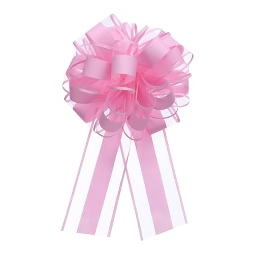 Lazos grandes de organza para envolver regalos de Navidad y coches 2