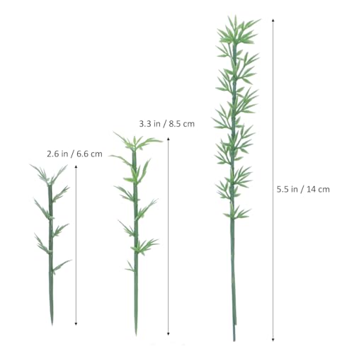 NUOLUX 100pcs Model Bamboo Trees, Miniature Trees, for Home Decoration, Landform Diorama Project, Model Train Railways Architecture Landscape1 - Thumbnail 3