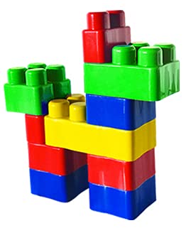 Kit Com 500 Peças De Bloco De Montar Bloc Slim Colors, Luc Toys, original