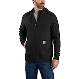 Carhartt Men's Force Relaxed Fit Lightweight Full-Zip Sweatshirt, Black, Medium