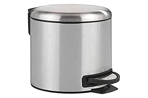 WENKO Leman Cosmetic Pedal Bin Stainless Steel Matt 3 L