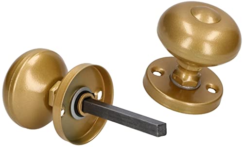 KOTARBAU® Drehbarer Türknauf ⌀ 55 mm Gold Ideale Ausstattung für Garagen-Seitentüren in Wohn- und Geschäftsräumen