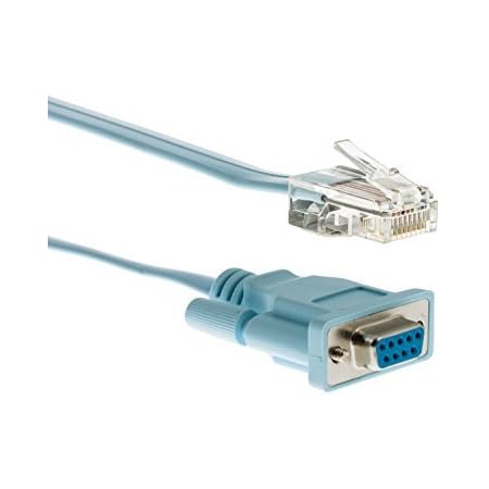 RW RoutersWholesale DB9 to RJ45 Console Cable 72-3383-01 Compatible/Replacement for Cisco CAB-CONSOLE-RJ45=