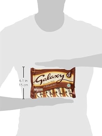 Galaxy Smooth Milk Chocolate 42g (Pack of 4)