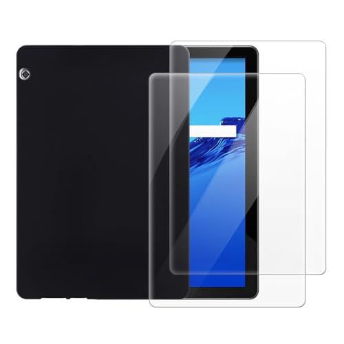Funda Huawei Enjoy Tablet 1 2018 negra con cristal templado para uso escolar diario