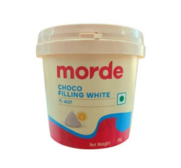 Morde Choco Filling White FL W27 | Smooth & Creamy White Chocolate Filling for Cakes, Pastries, Donuts, Cookies & Desserts | Ready to Use | 1 kg-image-28