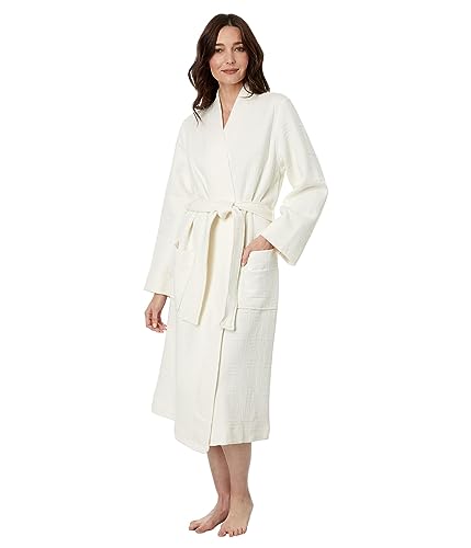 Peignoir matelassé Infinity Jacquard Natori crème pour femme en taille M