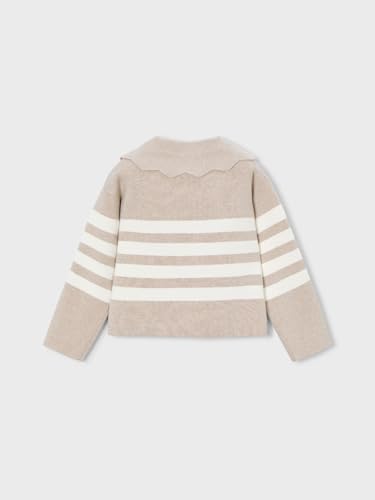 Mayoral Sripes Sweater for Girls Toffee2