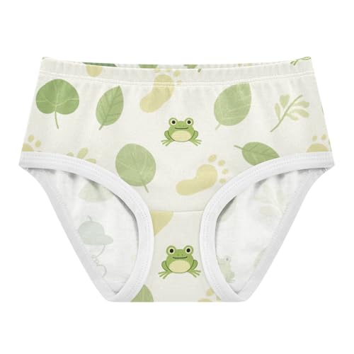 Girls' Underwear Footprints Frog Plant Toddle Brief Panties 2-8 Years 20300754 - Main Image