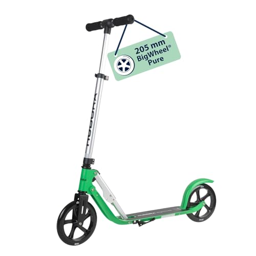 HUDORA BigWheel Pure Scooter I Stabiler Aluminium-Roller mit Ständer I...