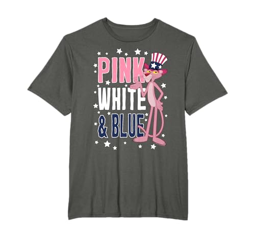 La pantera rosa rosa, blanco y azul Camiseta