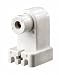 Leviton 466 Slimline Base, Single Pin, Fluorescent Lampholder, Pedestal, Slide-On, Plunger, White