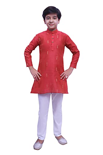 Image of Pro-Ethic Style Developer Boys Cotton Solid Kurta Pyjama | Kurta Paijama Set, (S-131)