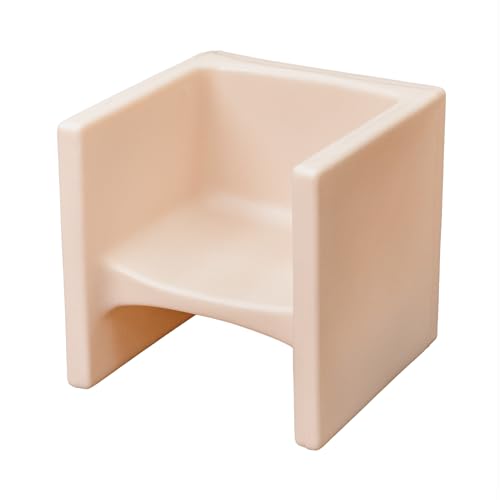 Children's Factory 3-in-1 Cube Chair for Kids, Flexible Seating Classroom Furniture, 1-Pack, Sand