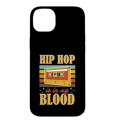 �q�b�v�z�b�v Is In My Blood ���g�� �J�Z�b�g�e�[�v �O���t�B�b�N �X�}�z�P�[�X iPhone 14 Plus �p