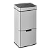 Fromm & Starck Poubelle Automatique Tri Sélectif Cuisine Trois Compartiments STAR_BIN_27 (72 l, 3 Compartiments, Portée Du Capteur De 30 cm, Alimentation Par Piles, Acier Inoxydable)