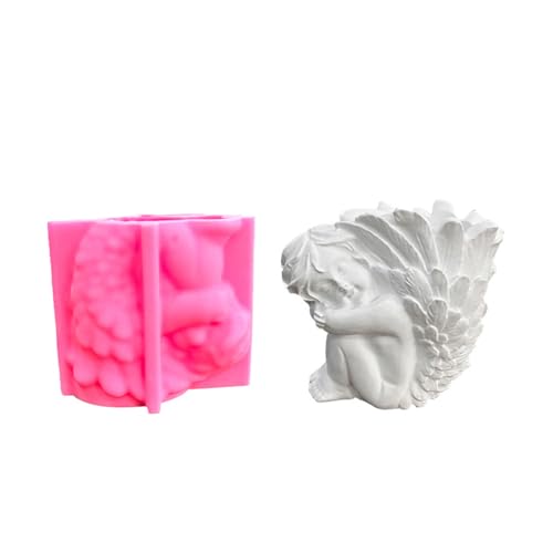 KAKASEA Flower Pots Silicone Mold - Girl Flower Pots - Handmade Succulent Planter - Makeup Holder - Resin Mold