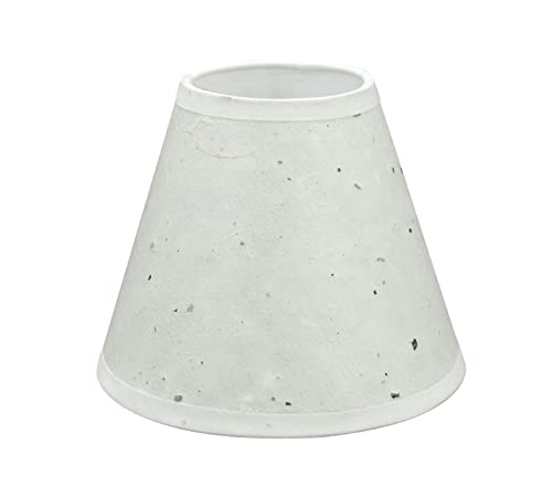 Image of Aspen Creative 32116-9A, Hardback Empire Clip-On Chandelier Lamp Shade, Off-White, 3 inch Top x 6 inch Bottom x 5 inch Slant Height, Set of 9