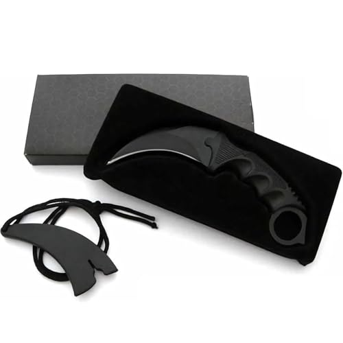 Image of Multipurpose Stainless Steel Utility Knife with Protective Sheath | Sharp Blade, Anti-Slip Ergonomic Grip | Portable & Lightweight Tool for Kitchen, Home, Outdoor, Camping & Everyday Tasks (Black)