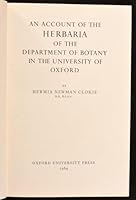 An Account of the Herbaria of the Department of Botany in the University of Oxford. B001SL9H2C Book Cover