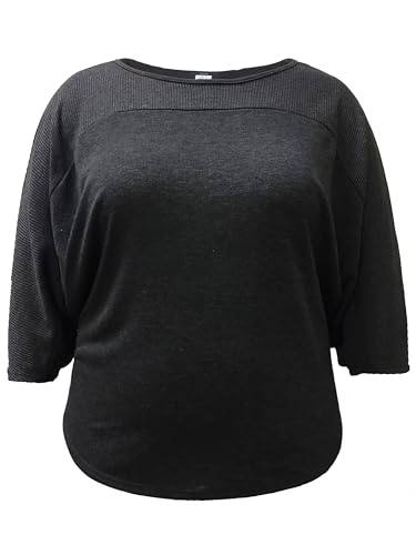 Image of LEEBE Women's Plus Size Dolman 3 /4 Sleeve Sweater