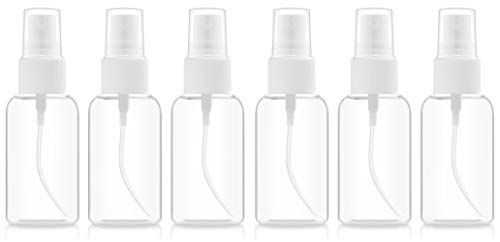 BAR5F Fine Mist Spray Bottle | Plastic PETE 1 | 2 fl.oz (Pack of 6)
