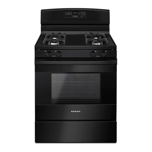 Amana 30 in. 5.0 cu. ft. Gas Range in Black