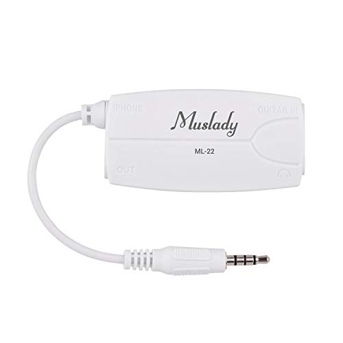 EastdallAdaptador Conversor De Música,ML-22 Guitar Audio Interface Connector Converter for Electric