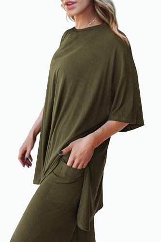 PRETTYGARDEN Two Piece Sets For Women Summer Fashion Lounge Matching Set 2025 Travel Vacation Airport Outfits Clothing