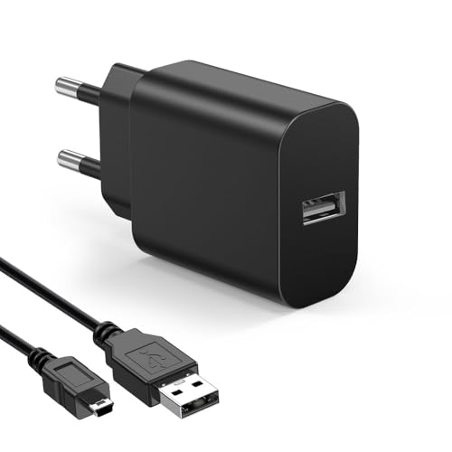 Bouge USB Kabel ladekabel kompatibel mit Ravensburger Tiptoi 1/2/3 Generation, 1.5M Kabellänge Ladegerät Kabel Schwarz