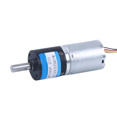 YPEZASDLW Motorreductor de Engranajes planetarios 12 V y 24 CC, Motor 2430 con regulación Velocidad, micromotor pequeño Gran par(24V 4MM,1200RPM)