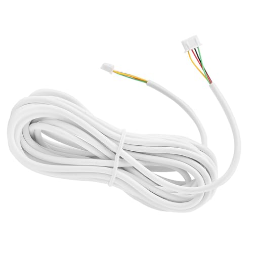 TOPINCN 'Cable de Rendimiento estable Cable de Cobre Flexible Redondo de 4 Núcleos de 10 M para Timbre con Video
