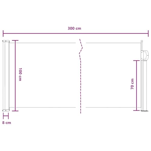 Store latéral de jardin pour créer un coin d'ombre sur un balcon