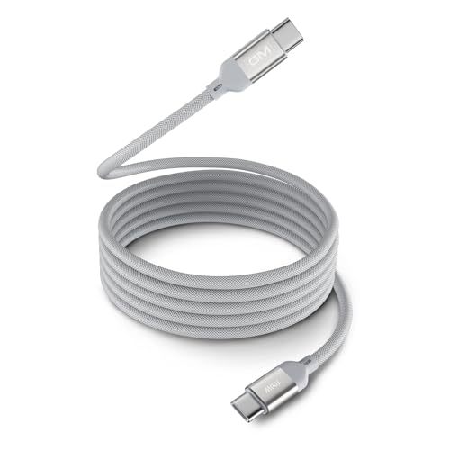 Image of GM G+ Flash PD 100W White Magnetic Cable | Type-C to Type-C |1.2M Length| Premium Braided Copper Wire | Durable & Wear-Resistant for Seamless Charging and Data Transmission