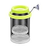 Qaonsciug Durchsichtiger Schwimmender Brüterei Inkubator Mit Netz Sicherer Brutkasten Saugnapf Für Bettas Guppys Clownfische Organismen Schwimmende Aufzuchtbecken Für Garnelen