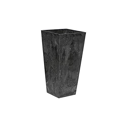 Root & Vessel, Ella Tall Planter, Black, 13.5'