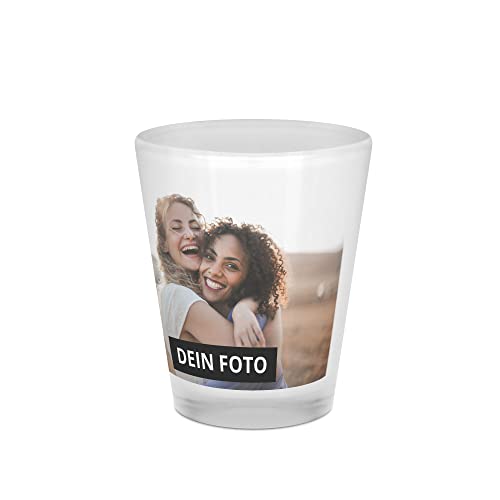 PhotoFancy® - Personalisiertes Schnapsglas - 4 cl mit eigenem Foto