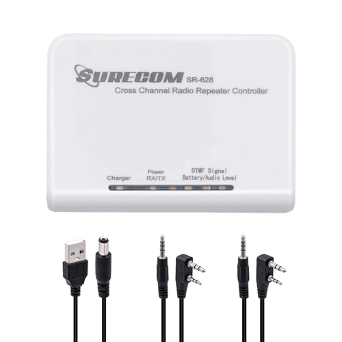 Image of Surecom Mcbazel SR-628 Cross Band Duplex Repeater Controller with 2 x K Plug 46-K Cable for Kenwood PUXING WOUXUN QUANSHENG